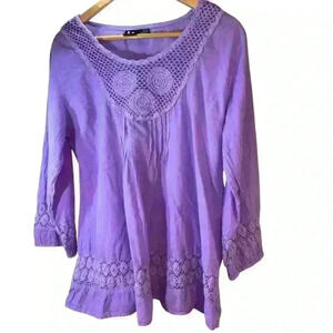 S. R Tunic for women size M. Purple